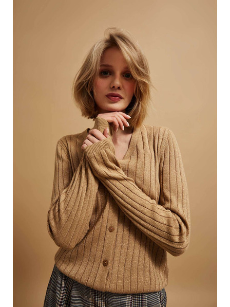 Moodo Pulover decorat cu fir metalic Moodo