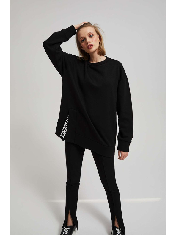 Moodo Hanorac oversize cu text Moodo