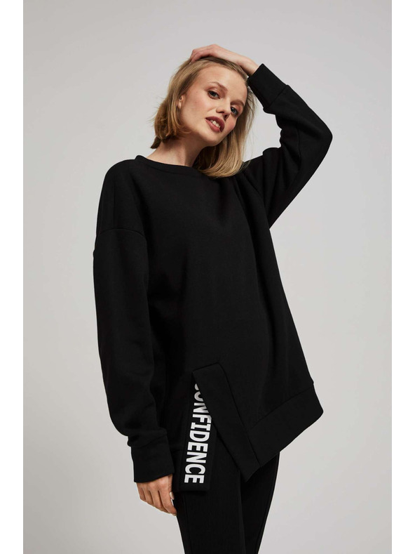 Moodo Hanorac oversize cu text Moodo
