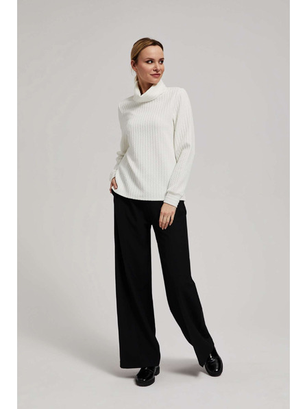 Moodo Hanorac cu guler larg perlat Moodo