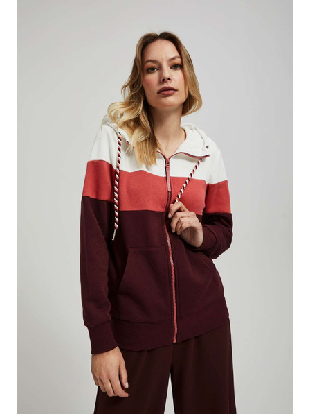 Moodo Hanorac cu glugă castaniu Moodo