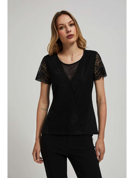 Moodo Bluză din dantelă Moodo
