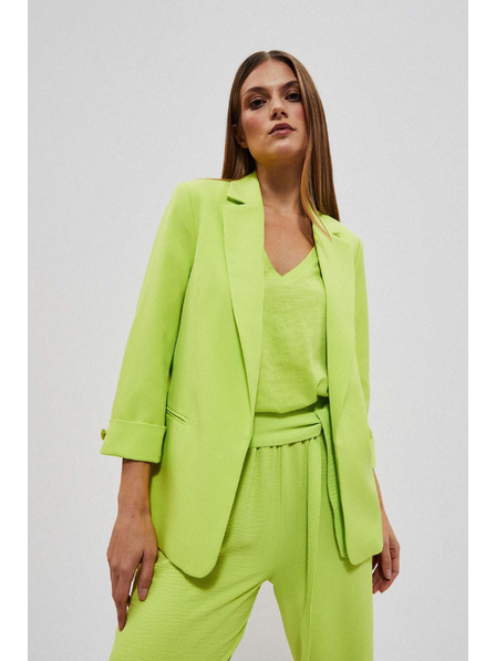 Moodo Sacou cu mâneci trei sferturi neon Moodo