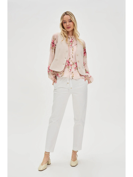 Moodo Vestă elegantă bej Moodo