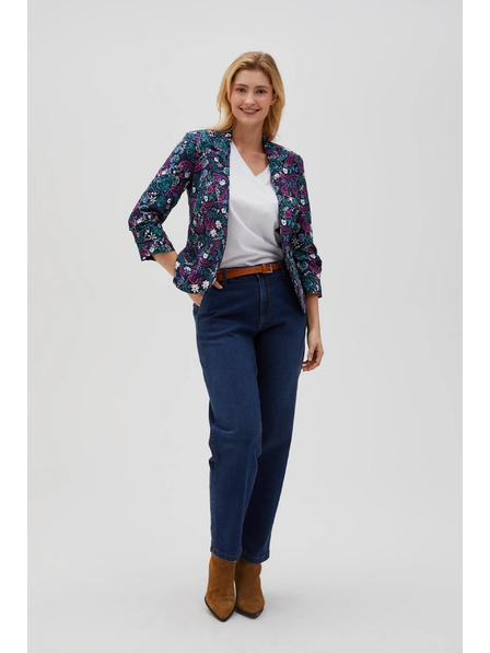 Moodo Sacou cu mâneci 3/4 albastru închis Moodo