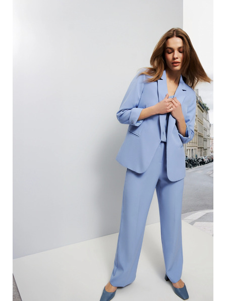 Moodo Sacou cu mâneci 3/4 albastru deschis Moodo