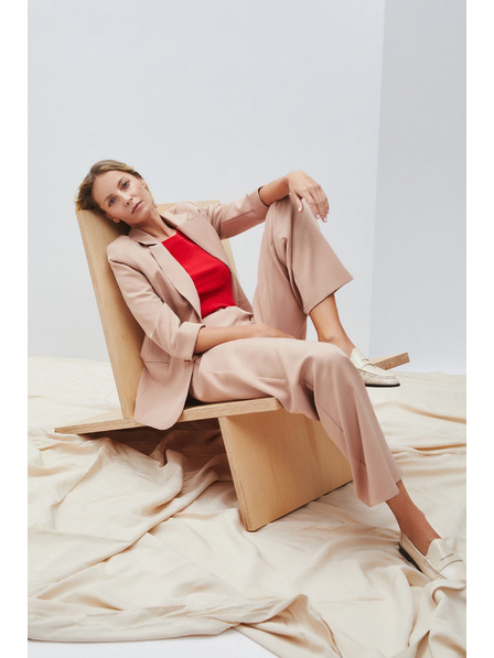 Moodo Sacou cu mâneci 3/4 bej Moodo