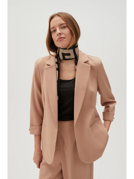 Moodo Sacou cu mâneci 3/4 bej Moodo