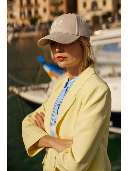 Moodo Sacou cu mâneci răsucite galben Moodo