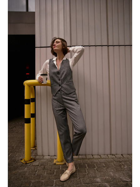 Moodo Vestă elegantă gri Moodo