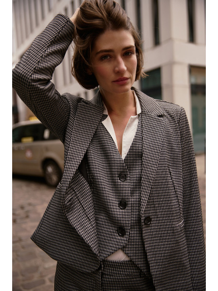 Moodo Vestă elegantă gri Moodo