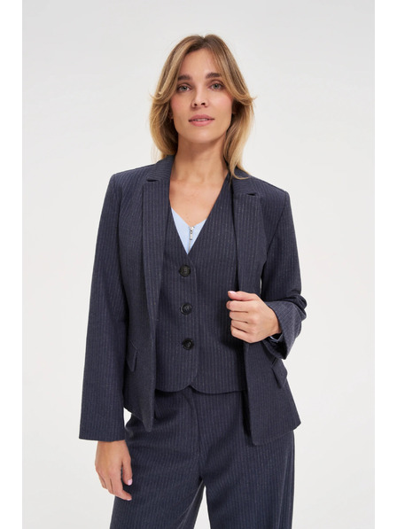 Moodo Sacou în dungi albastre Moodo