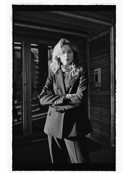 Moodo Sacou negru cu nasturi decorativi Moodo