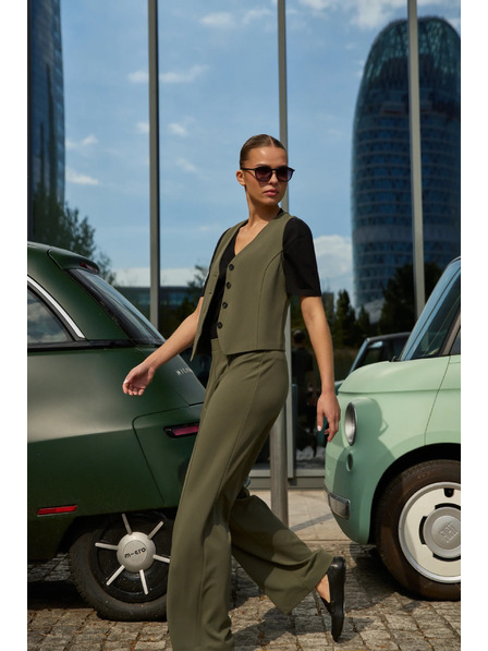 Moodo Vestă măslinie Moodo