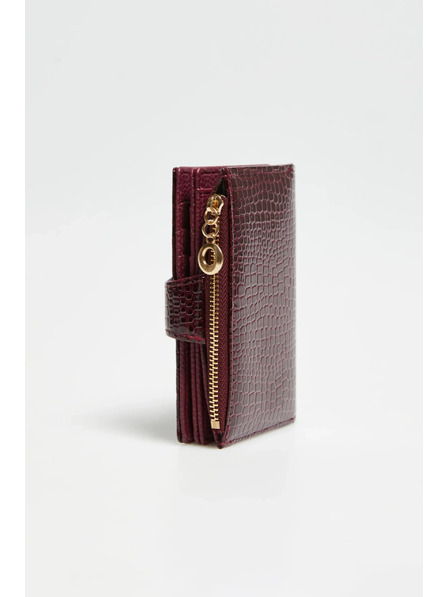 Moodo Portofel cu imprimeu animal vișiniu Moodo