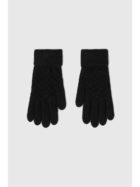 Moodo Mănuși tricotate negre Moodo
