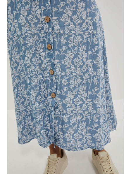 Moodo Fustă din lyocell cu imprimeu floral Moodo