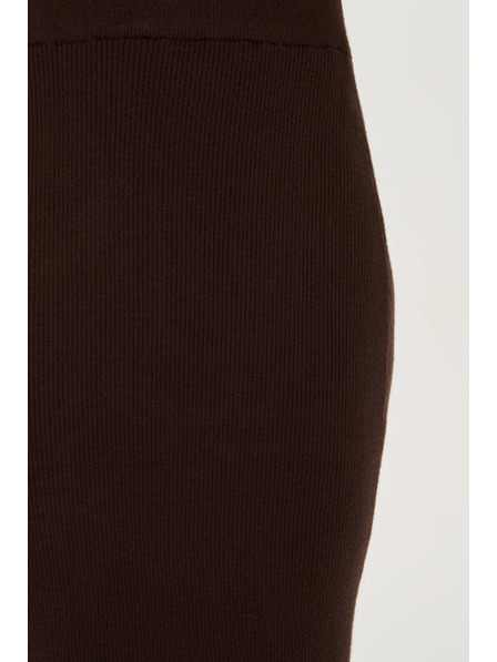 Moodo Fustă tricotată maro Moodo