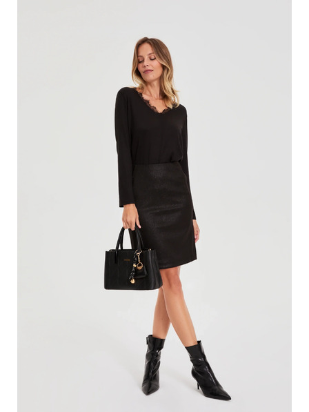 Moodo Fustă creion neagră Moodo