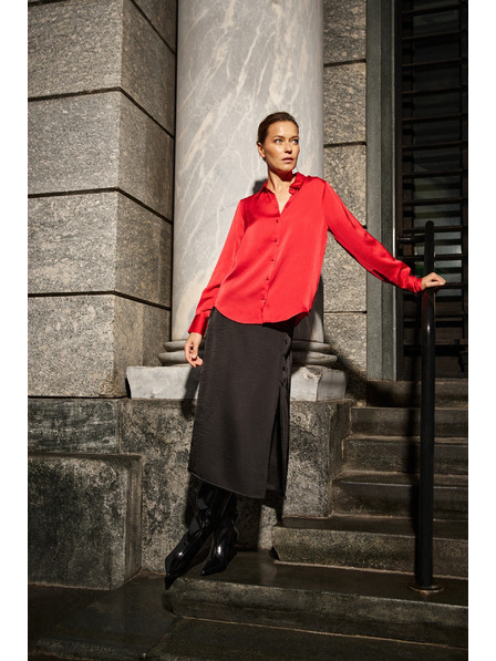 Moodo Fustă midi neagră Moodo