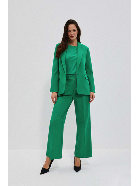 Moodo Pantaloni verzi cu talie largă Moodo