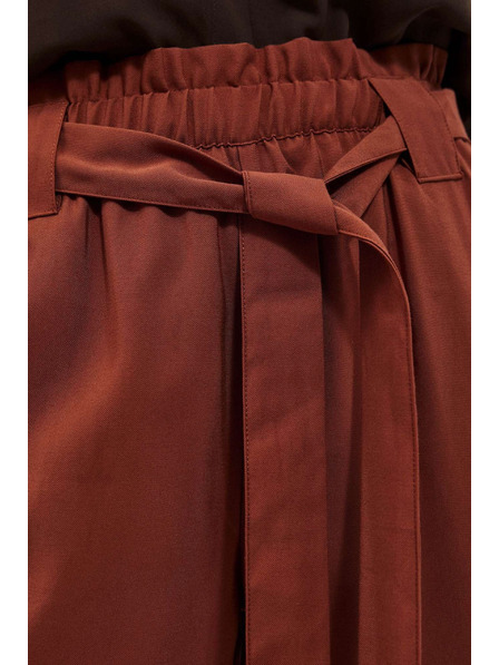 Moodo Pantaloni din viscoză cu tăietură dreaptă Moodo