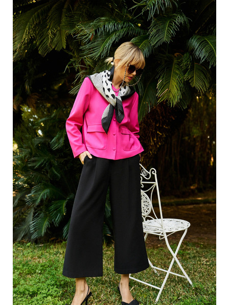 Moodo Fustă-pantalon neagră cu nasturi Moodo