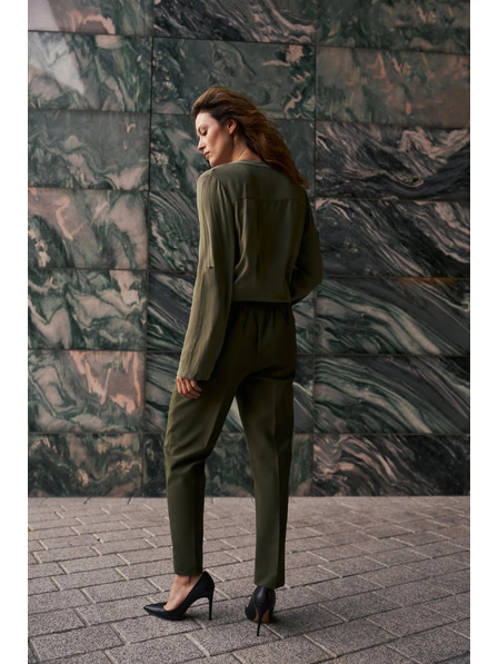 Moodo Pantaloni țigărești măslinie închisă Moodo