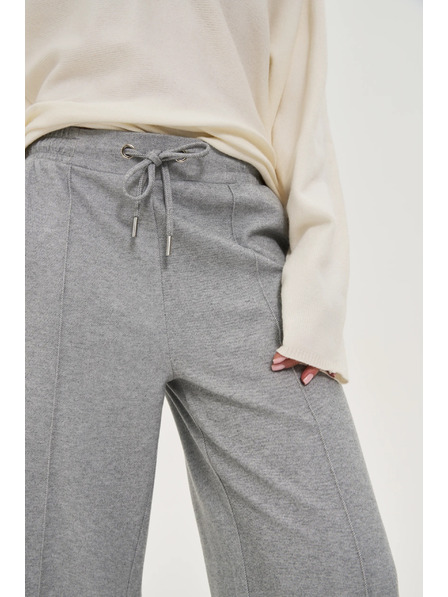 Moodo Pantaloni gri cu talie largă Moodo