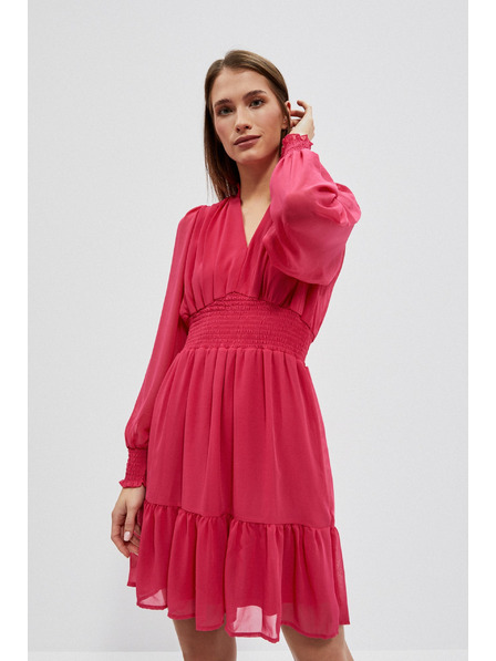 Moodo Rochie cu volănaș și mâneci bufante Moodo