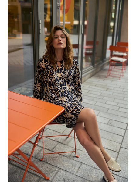 Moodo Rochie florală albastru închis Moodo