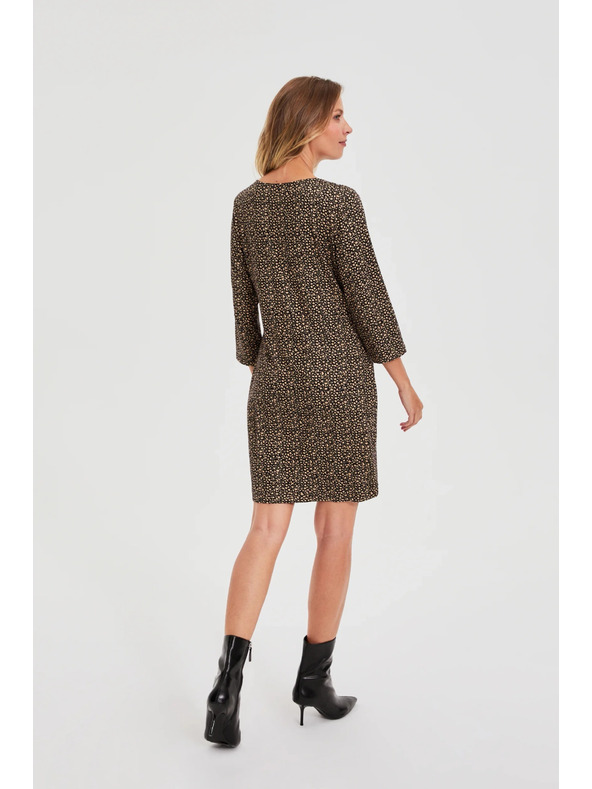 Moodo Rochie neagră cu model discret Moodo