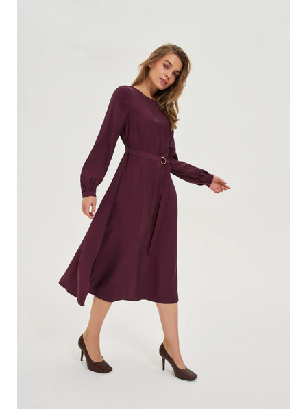 Moodo Rochie midi vișinie Moodo