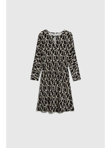 Moodo Rochie cu imprimeu neagră Moodo