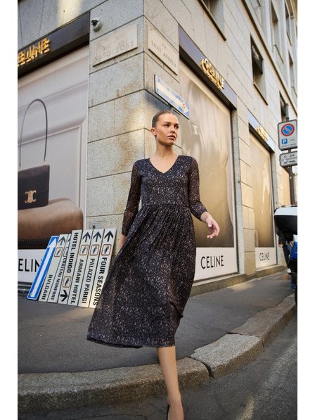 Moodo Rochie midi neagră Moodo