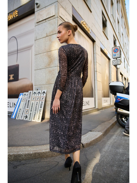 Moodo Rochie midi neagră Moodo