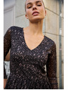 Moodo Rochie midi neagră Moodo