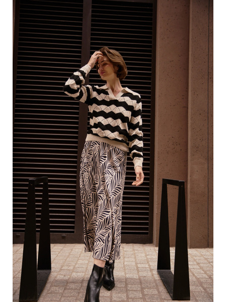 Moodo Pulover bej cu guler Moodo