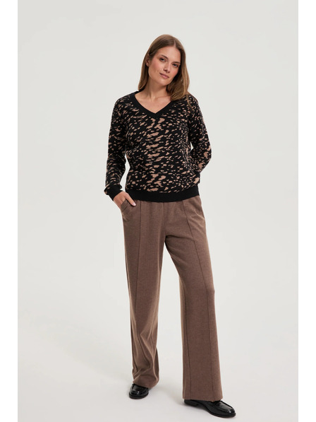 Moodo Pulover cu design simplu negru Moodo