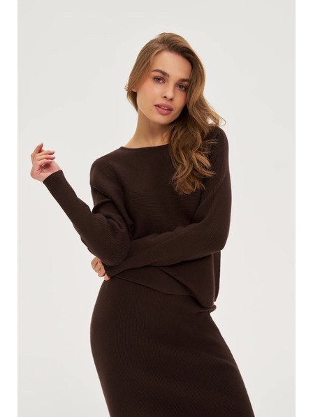 Moodo Pulover striat maro Moodo