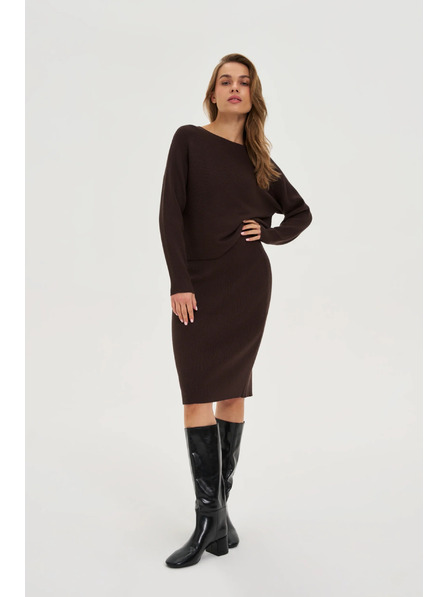 Moodo Pulover striat maro Moodo