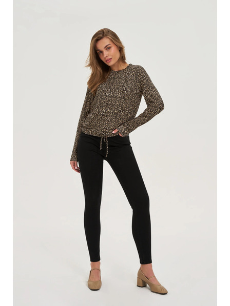 Moodo Pulover cu model fin bej Moodo