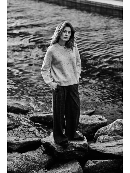 Moodo Pulover cu croială simplă ecru Moodo