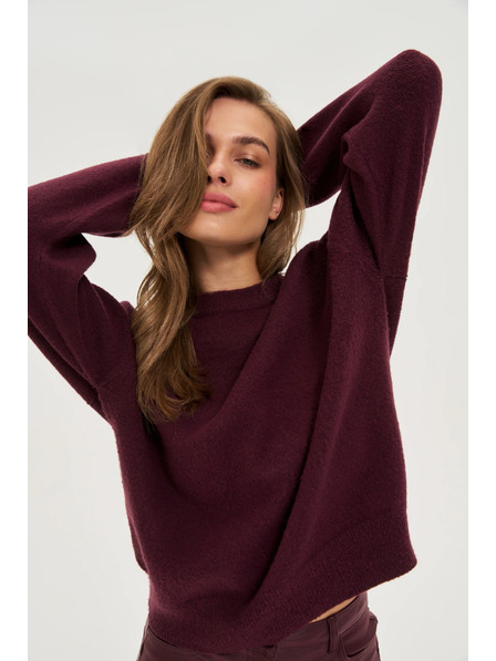 Moodo Pulover neted burgundy Moodo