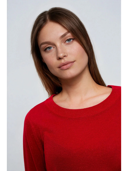 Moodo Pulover din viscoză roșu Moodo