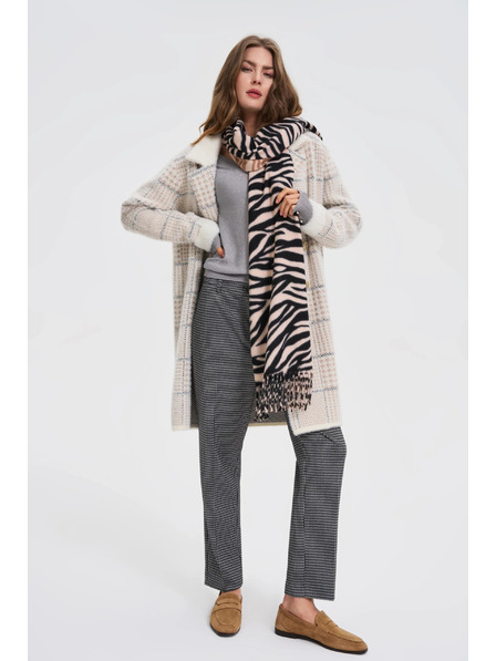 Moodo Șal cu model animal bej Moodo