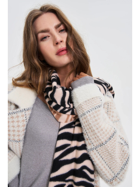 Moodo Șal cu model animal bej Moodo