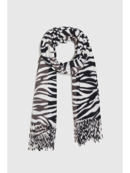 Moodo Șal cu model negru Moodo