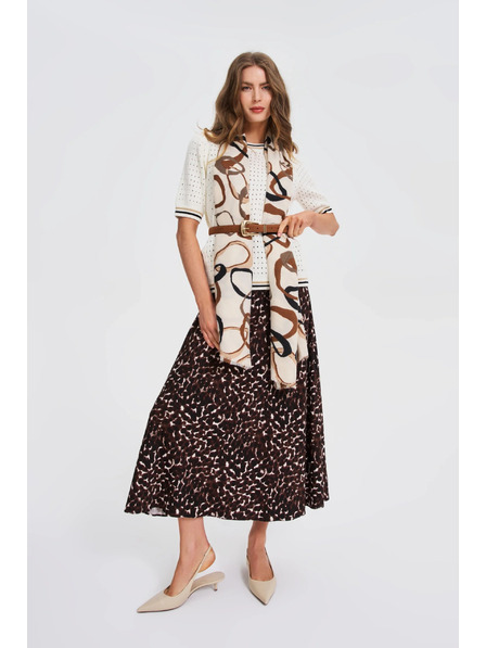 Moodo Șal cu model bej Moodo