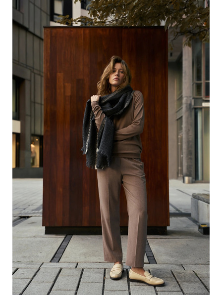 Moodo Șal neted gri-închis Moodo